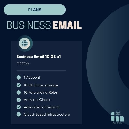 Business Email 10 GB x1 Monthly