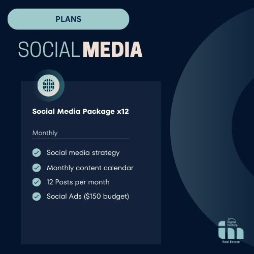 Social Media Package x12 Monthly