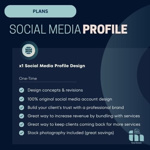 x1 Social Media Profile Design One-Time